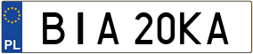 Truck License Plate